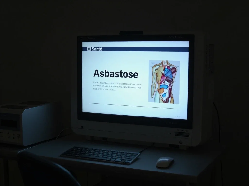 Contexte professionnel illustrant « Asbestose »
