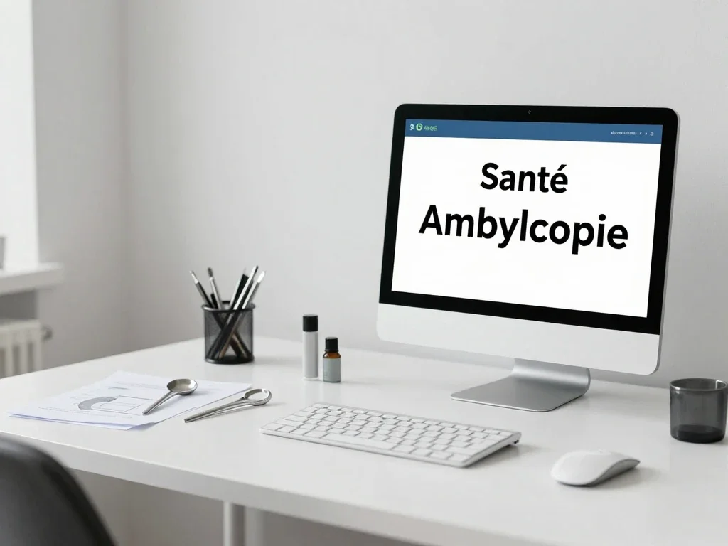 Contexte professionnel illustrant « Amblyopie »