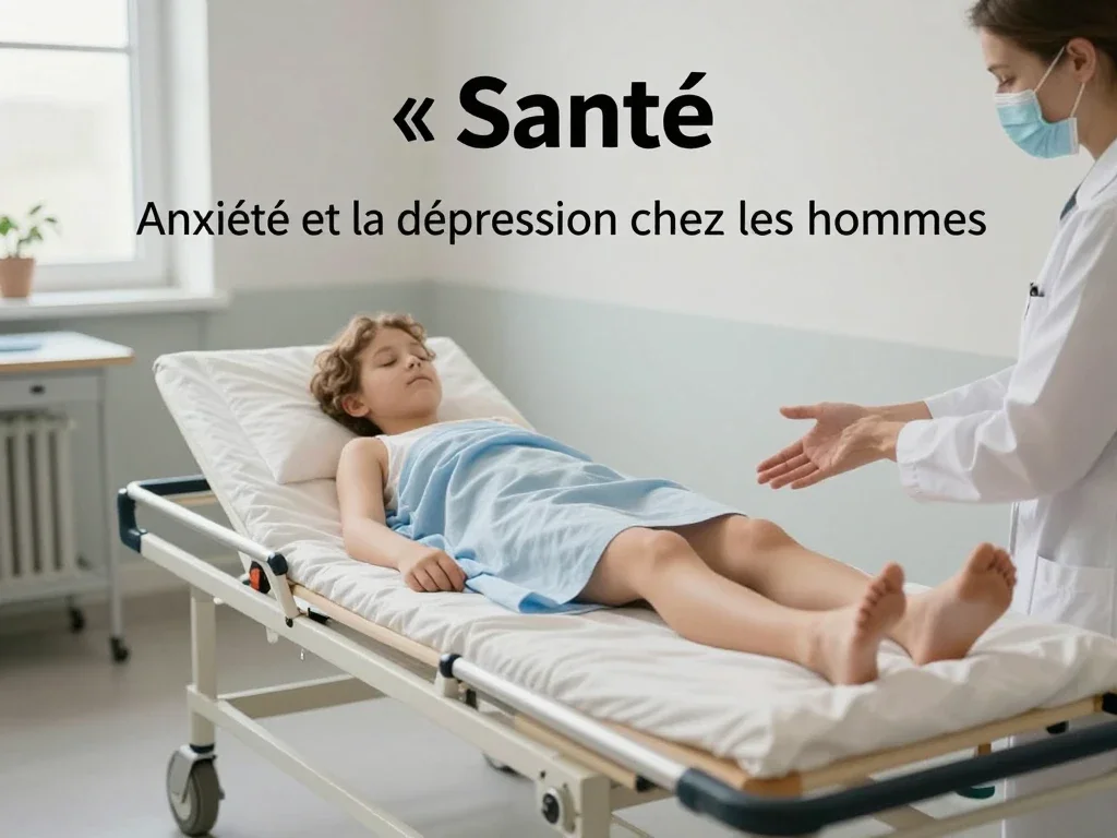 Contexte professionnel illustrant « Anxiété et la dépression chez les hommes »