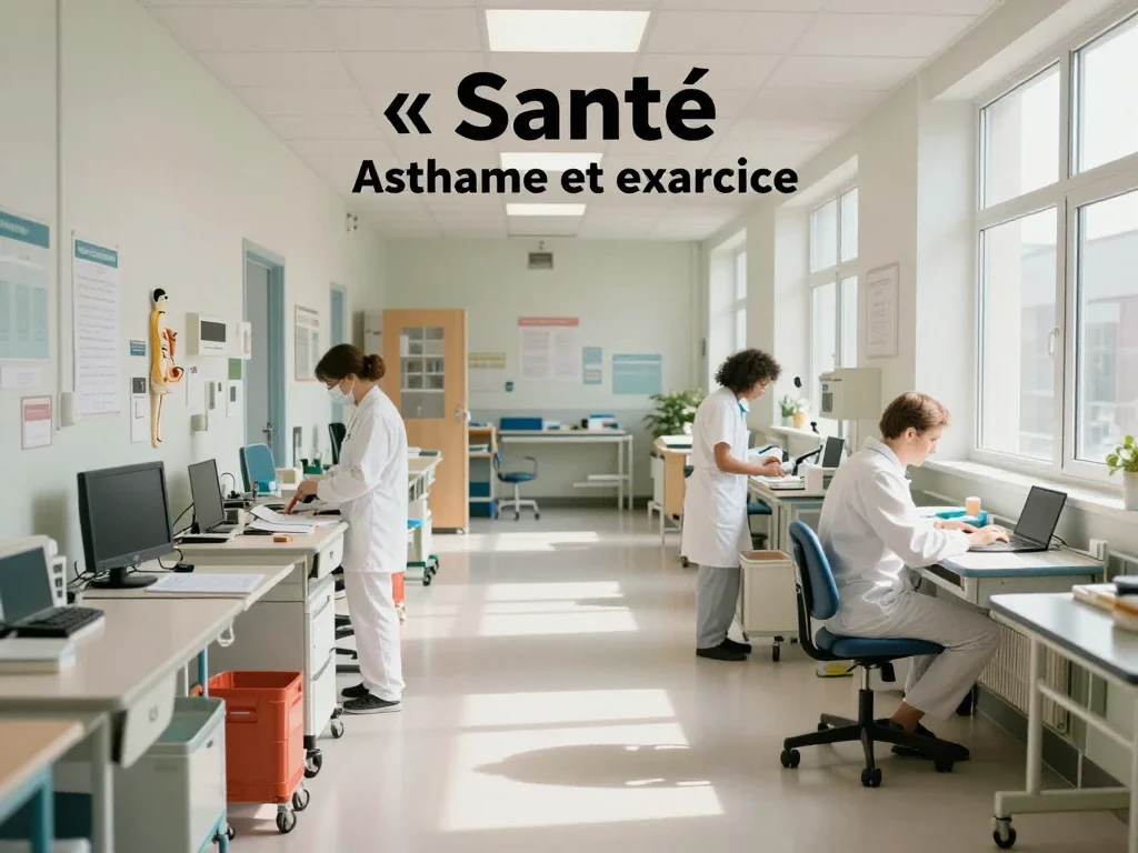 Contexte professionnel illustrant « Asthme et exercice »