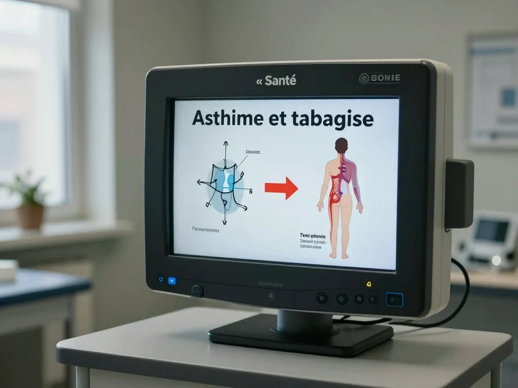 Contexte professionnel illustrant « Asthme et tabagisme »