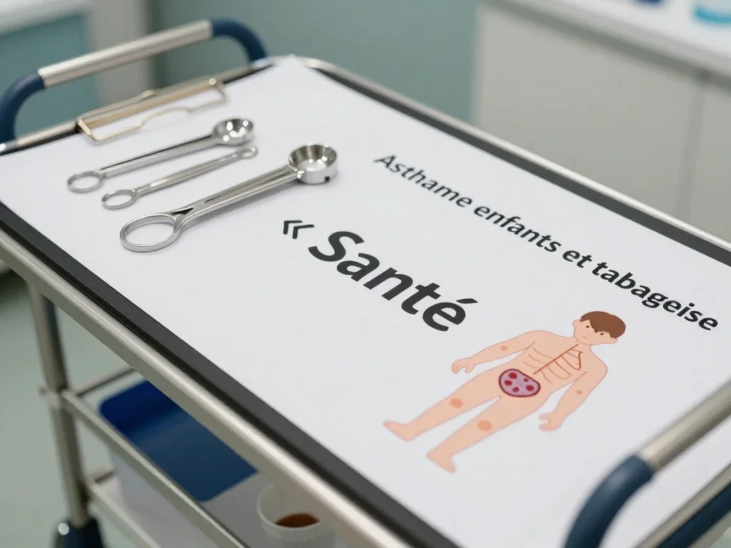 Contexte professionnel illustrant « Asthme enfants et tabagisme »