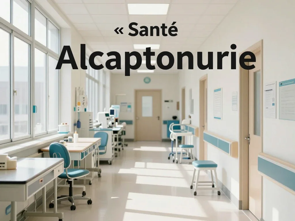 Contexte professionnel illustrant « Alcaptonurie »