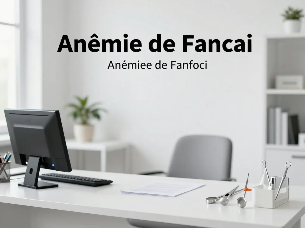 Contexte professionnel illustrant « Anémie de Fanconi »