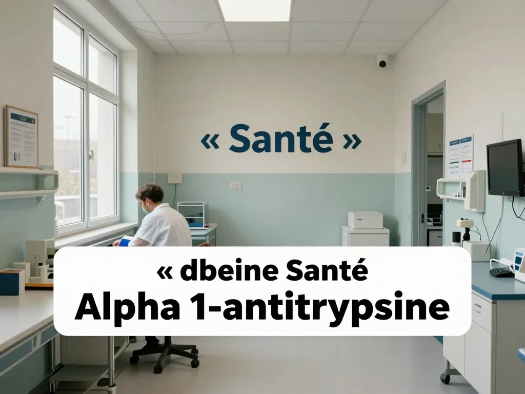 Contexte professionnel illustrant « Alpha 1-antitrypsine »