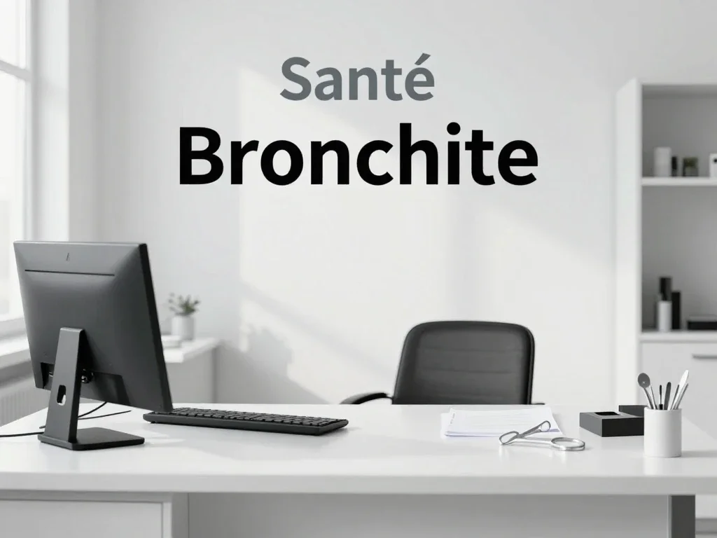 Contexte professionnel illustrant « Bronchite »