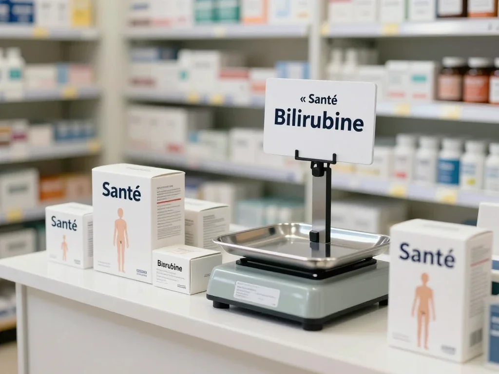 Contexte professionnel illustrant « Bilirubine »