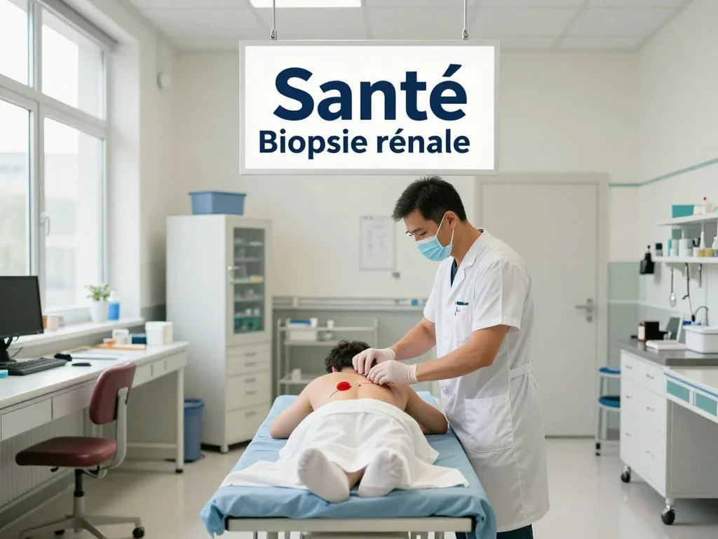Contexte professionnel illustrant « Biopsie rénale »