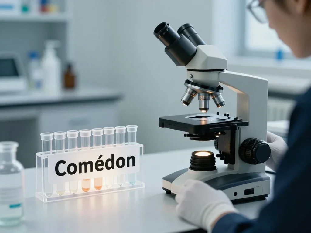Contexte professionnel illustrant « Comédon »