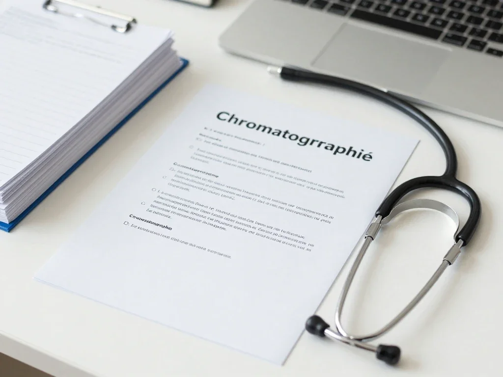 Contexte professionnel illustrant « Chromatographie »