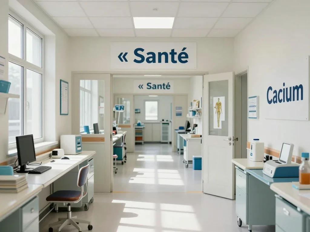 Contexte professionnel illustrant « Calcium »