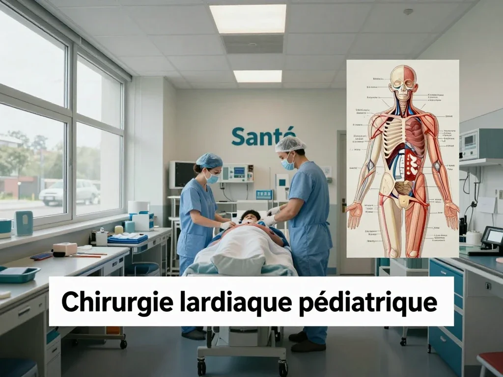 Contexte professionnel illustrant « Chirurgie cardiaque pédiatrique »