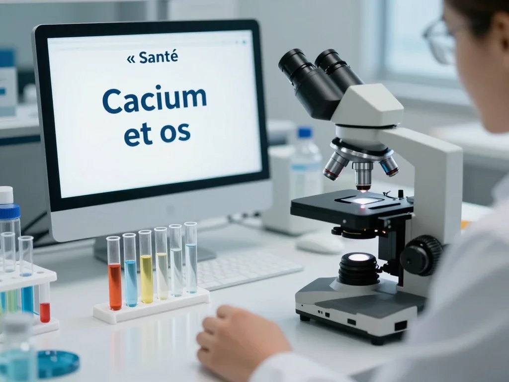 Contexte professionnel illustrant « Calcium et Os »
