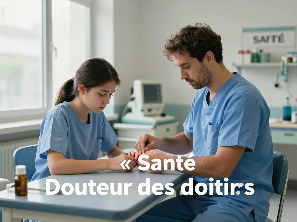Contexte professionnel illustrant « Douleur des doigts »