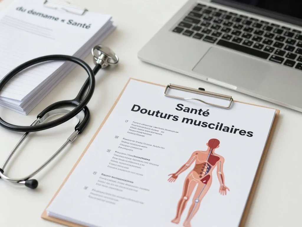 Contexte professionnel illustrant « Douleurs musculaires »
