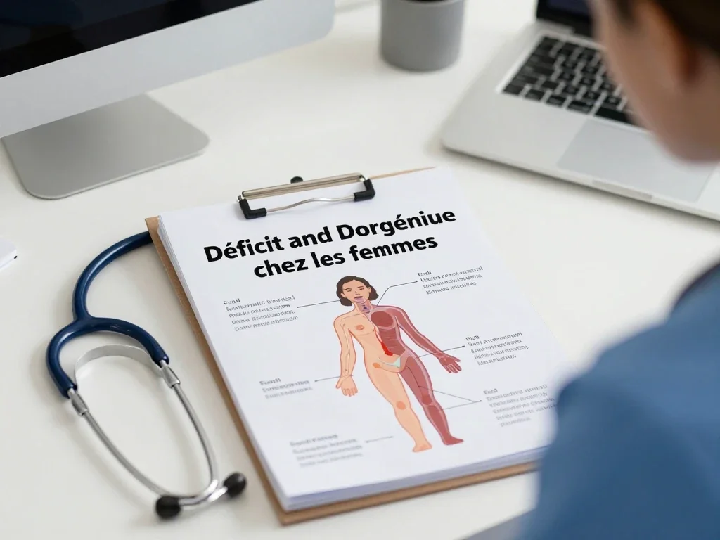 Contexte professionnel illustrant « Déficit androgénique chez les femmes »
