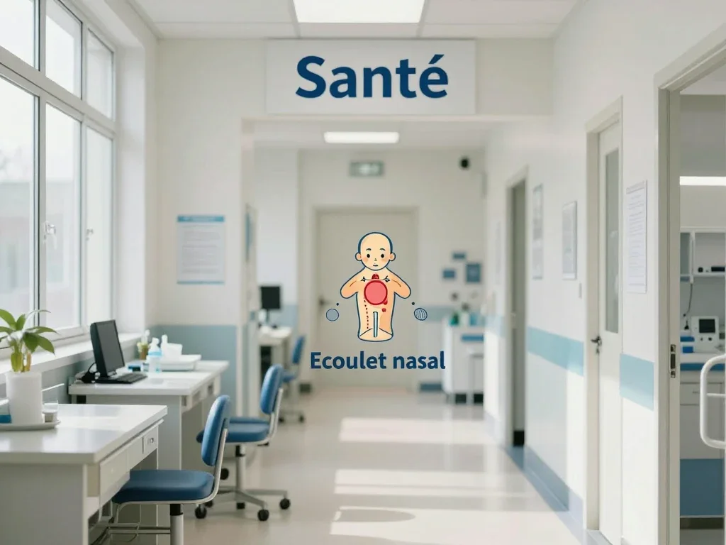 Contexte professionnel illustrant « Ecoulement nasal »