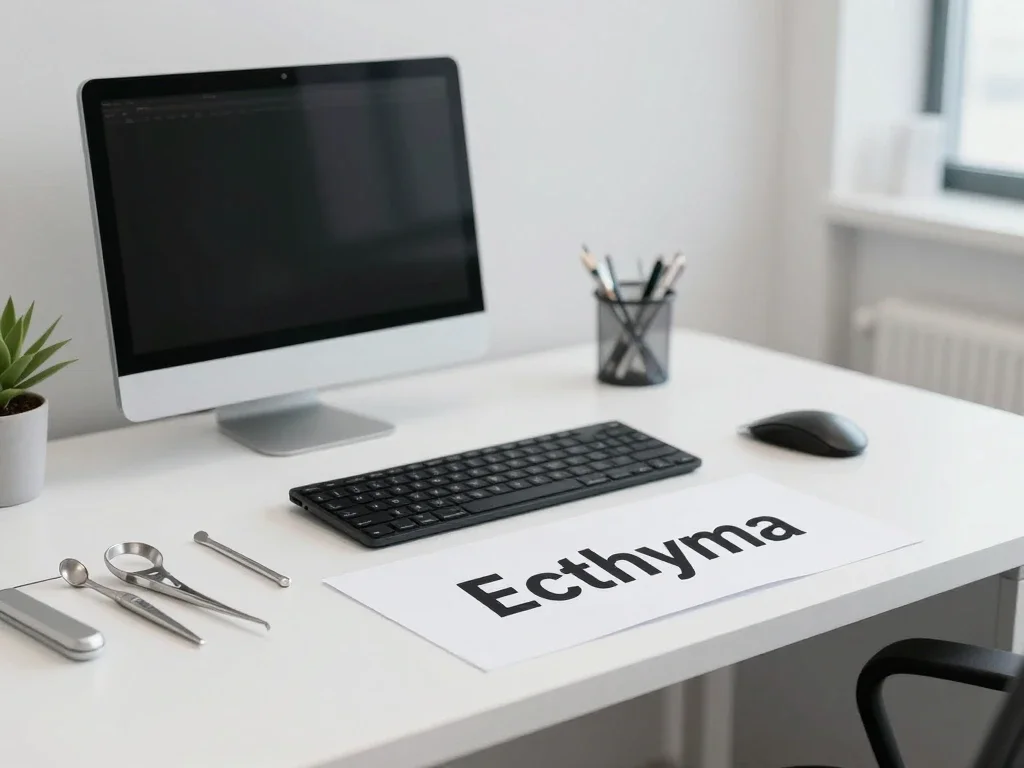 Contexte professionnel illustrant « Ecthyma »