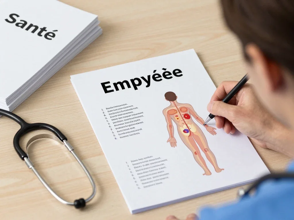 Contexte professionnel illustrant « Empyème »