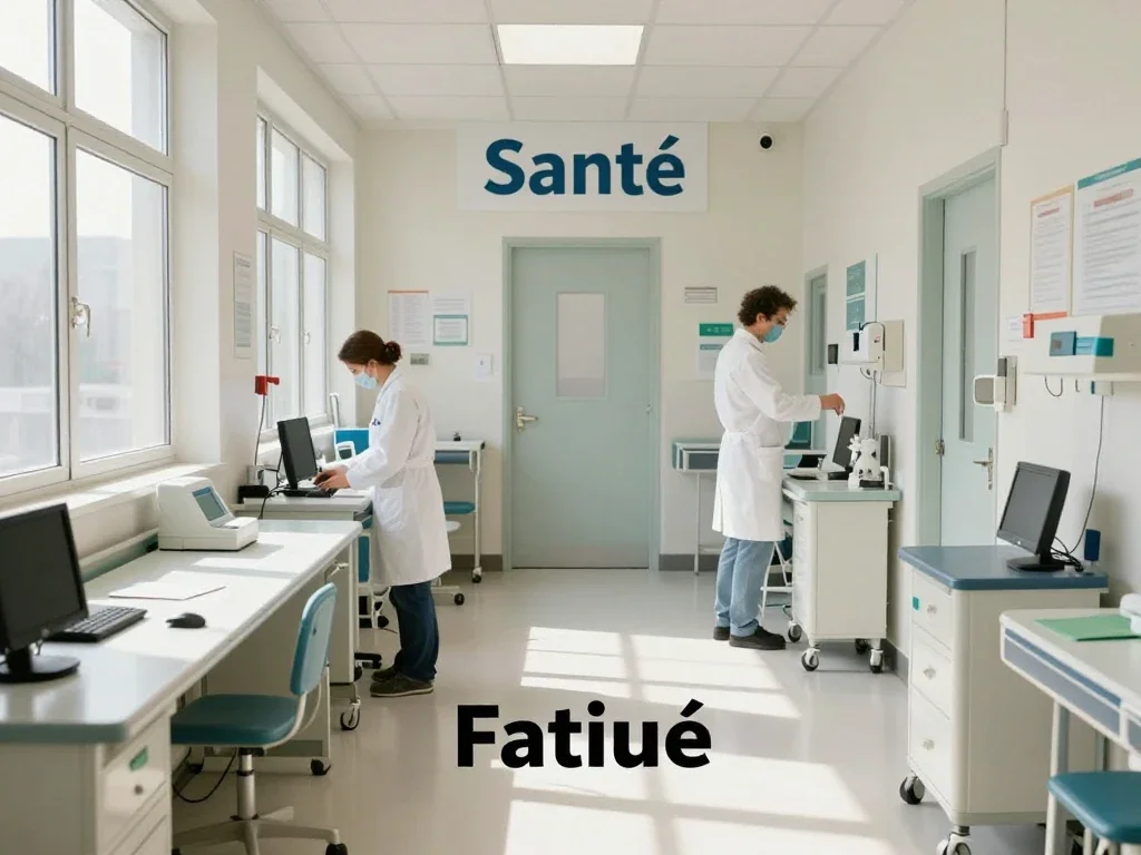 Contexte professionnel illustrant « Fatigue »