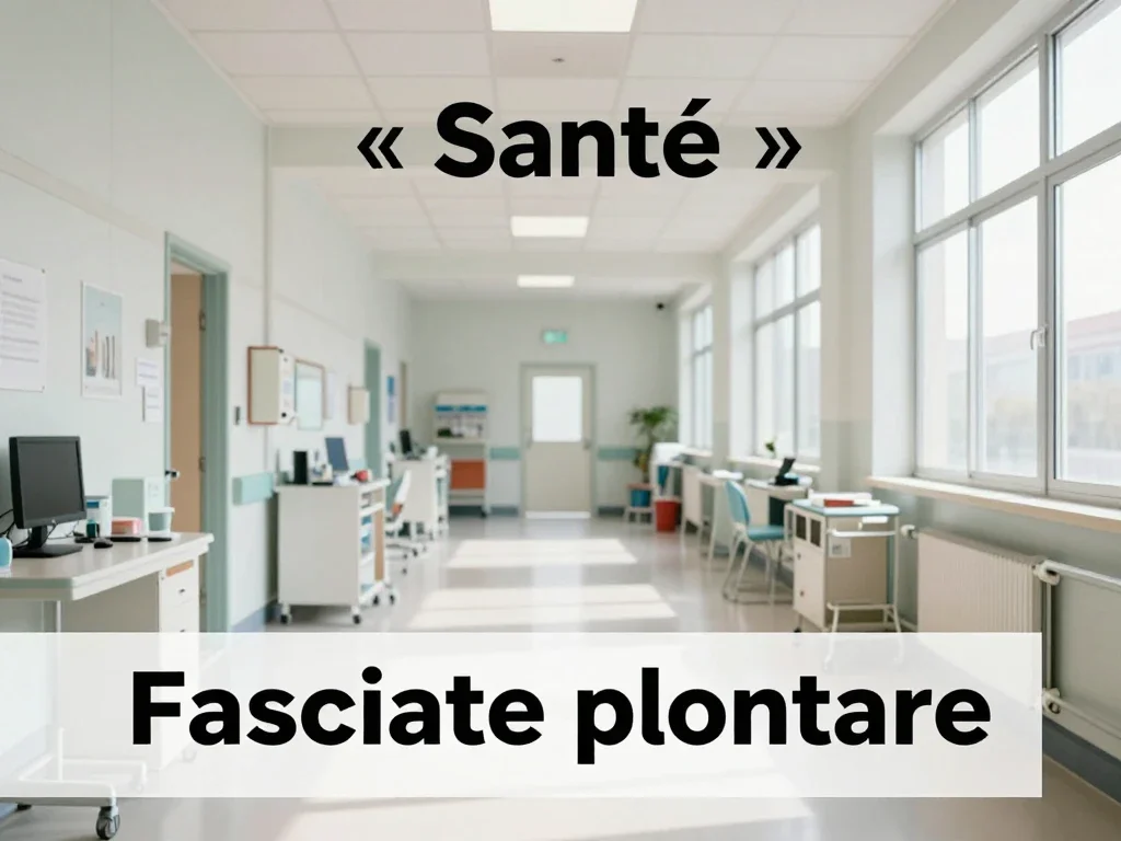 Contexte professionnel illustrant « Fasciite plantaire »