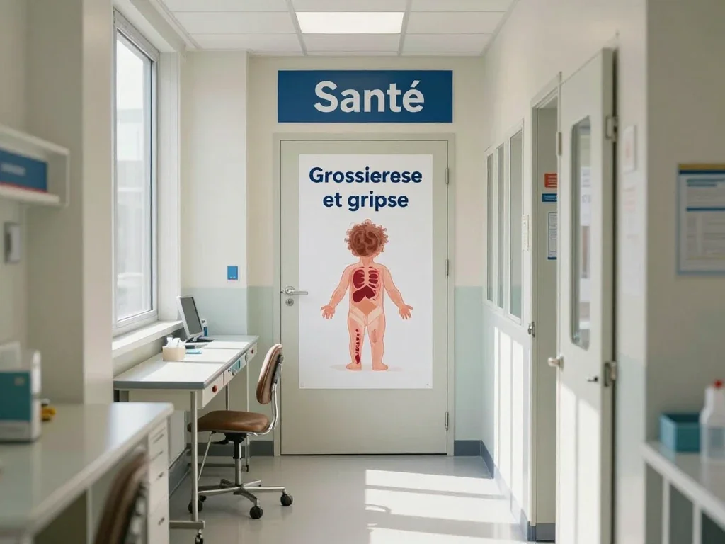 Contexte professionnel illustrant « Grossesse et grippe »