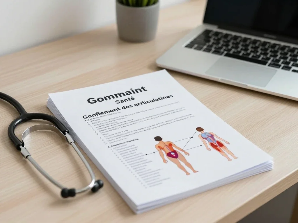 Contexte professionnel illustrant « Gonflement des articulations »