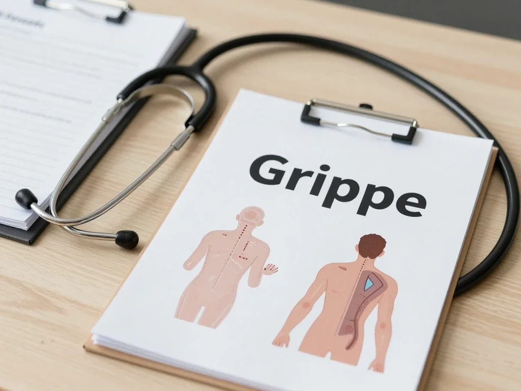Contexte professionnel illustrant « Grippe »