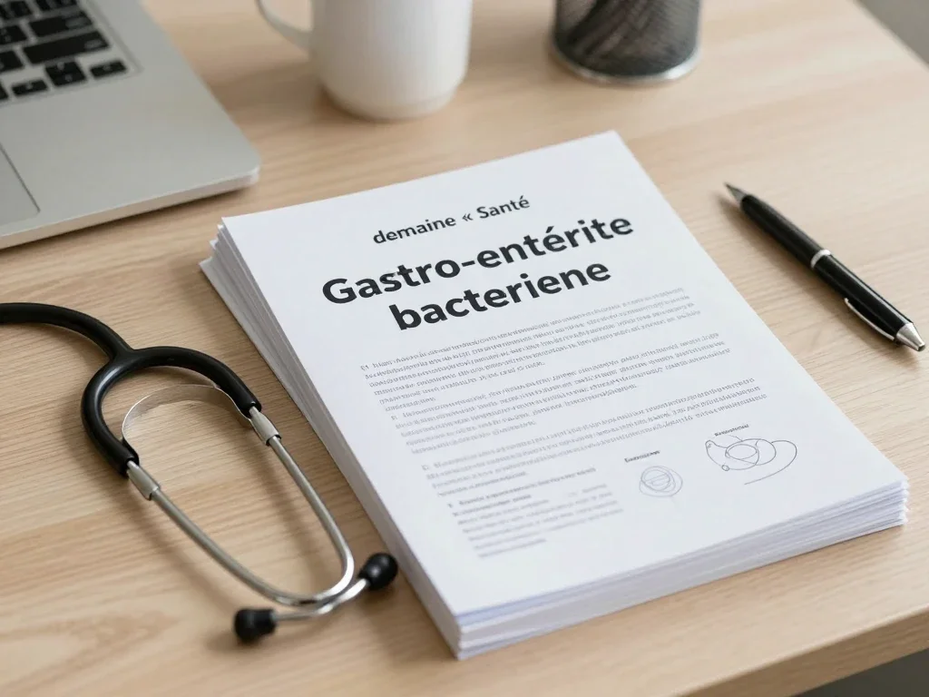 Contexte professionnel illustrant « Gastro-entérite bactérienne »