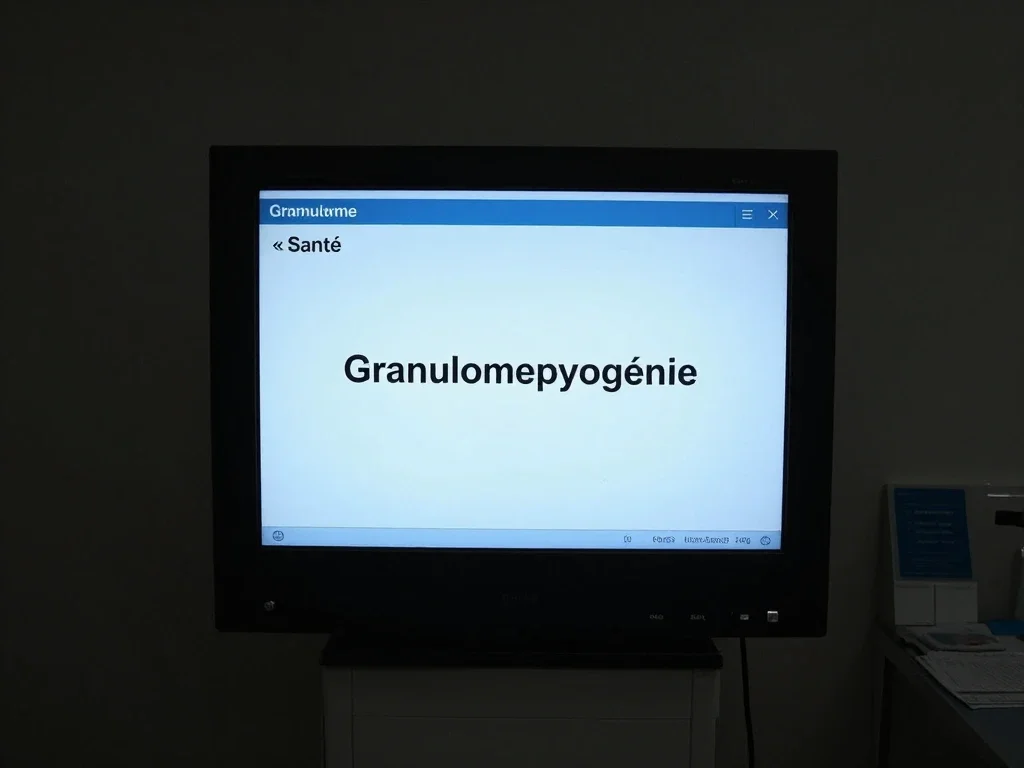 Contexte professionnel illustrant « Granulome pyogénique »