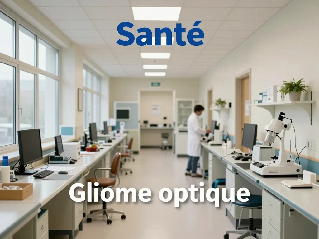 Contexte professionnel illustrant « Gliome optique »