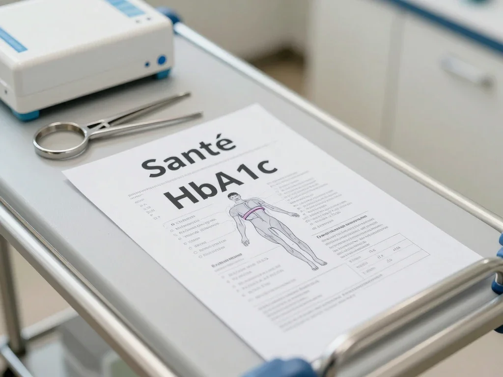 Contexte professionnel illustrant « HbA1c »