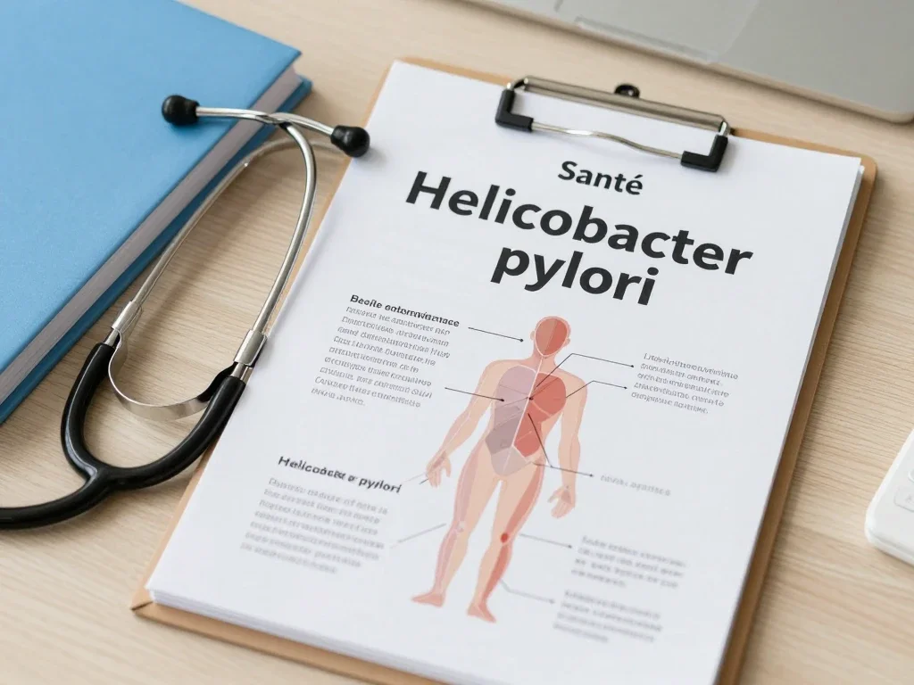 Contexte professionnel illustrant « Helicobacter pylori »