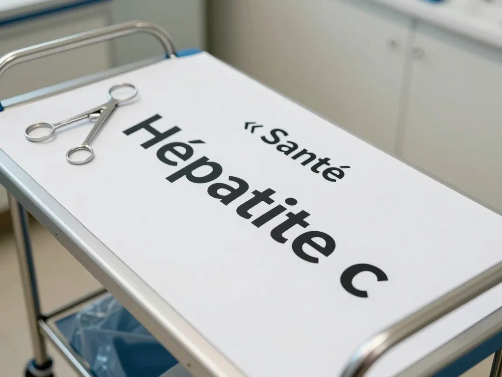 Contexte professionnel illustrant « Hépatite c »