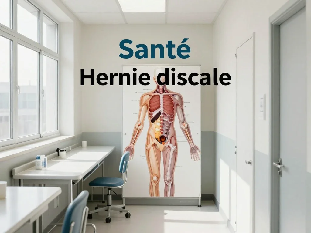 Contexte professionnel illustrant « Hernie discale »