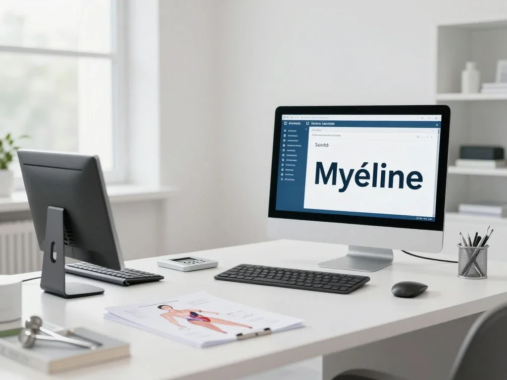 Contexte professionnel illustrant « Myéline »