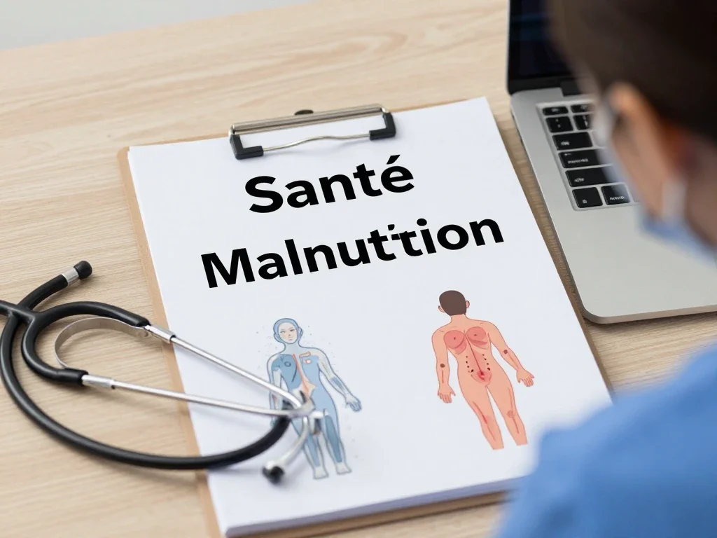 Contexte professionnel illustrant « Malnutrition »