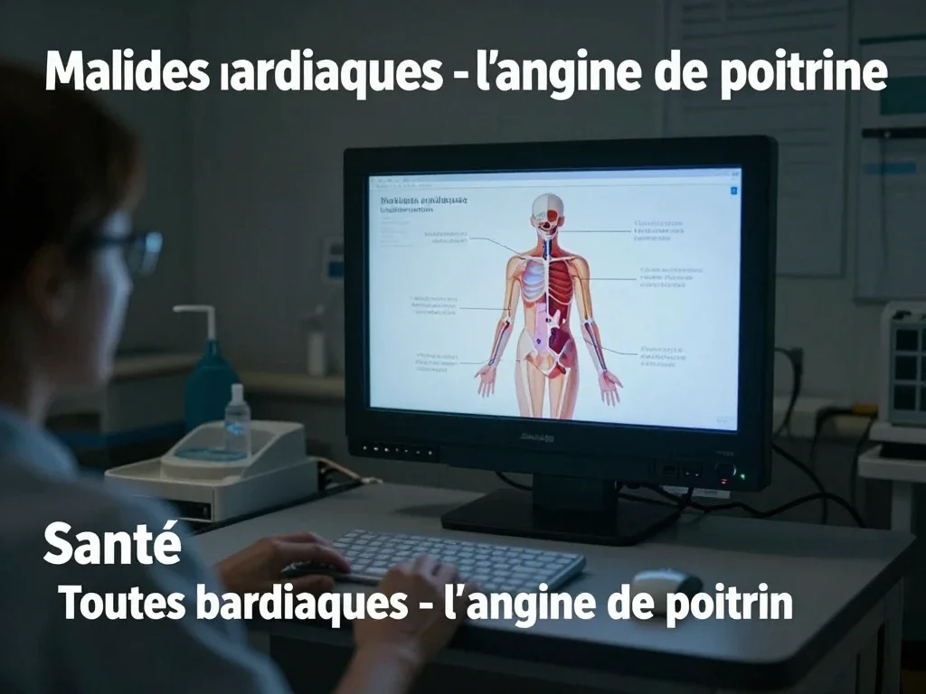 Contexte professionnel illustrant « Maladies cardiaques - l'angine de poitrine »