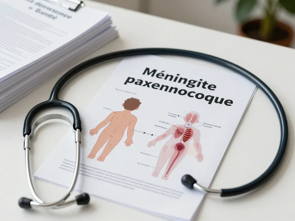 Contexte professionnel illustrant « Méningite à pneumocoque »