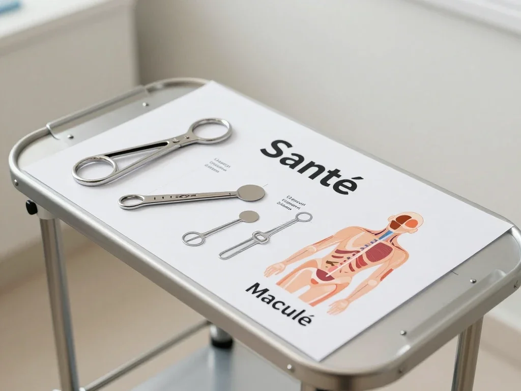 Contexte professionnel illustrant « Macule »