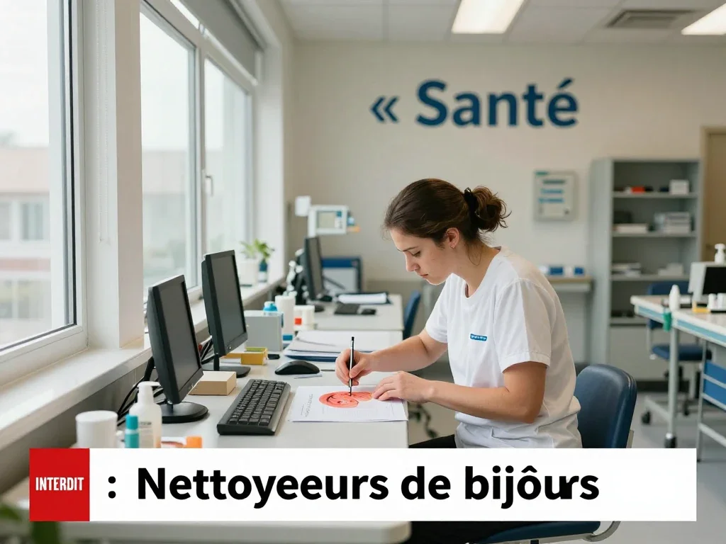 Contexte professionnel illustrant « Nettoyeurs de bijoux »