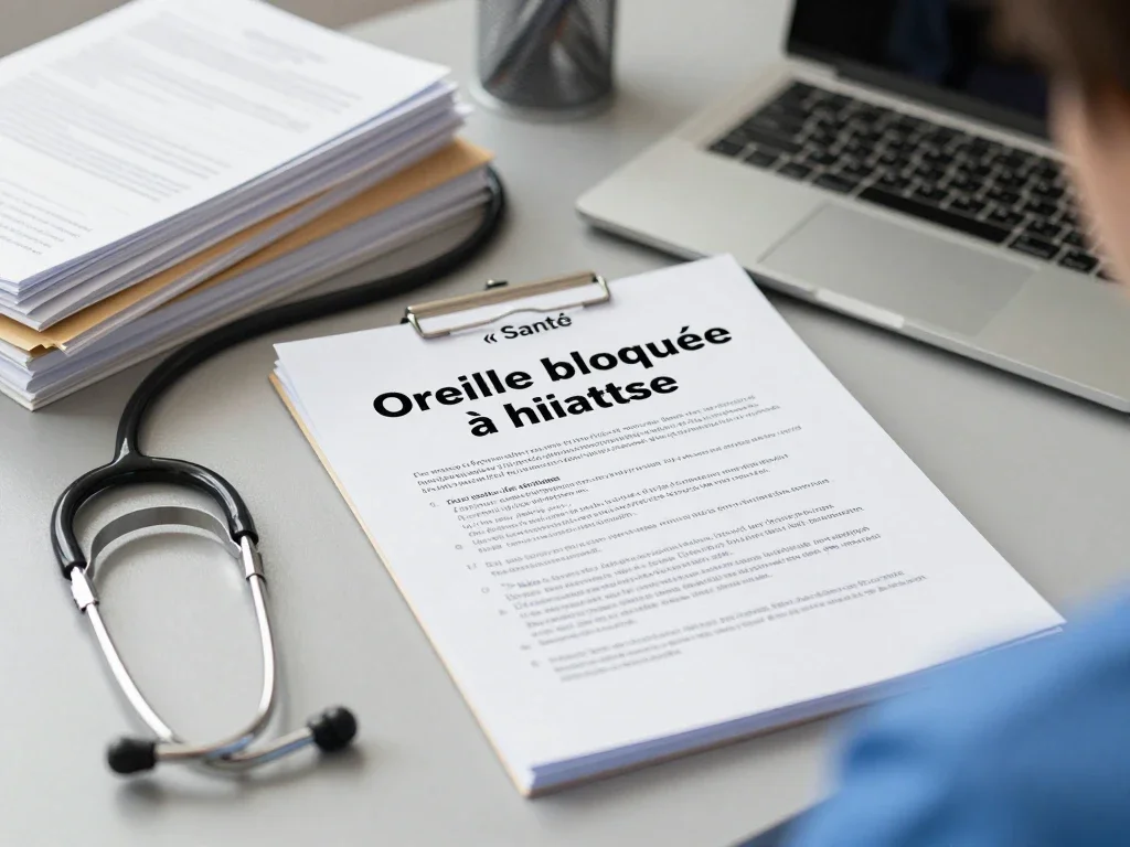 Contexte professionnel illustrant « Oreille bloquée à haute altitude »