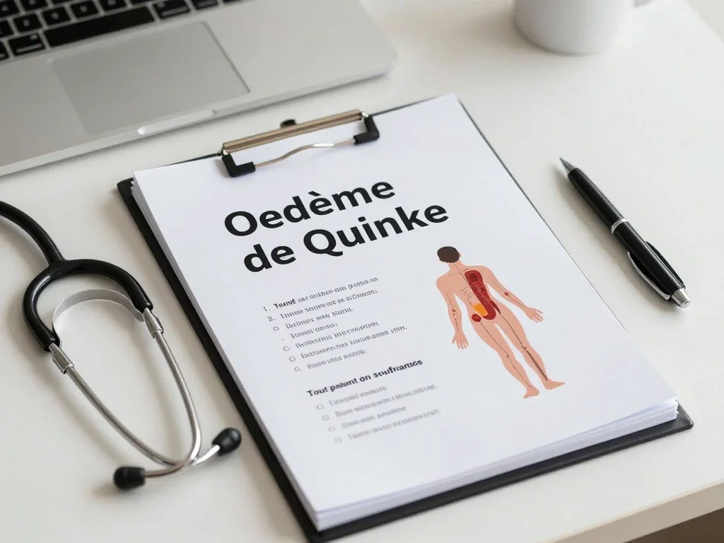 Contexte professionnel illustrant « Oedème de Quincke »