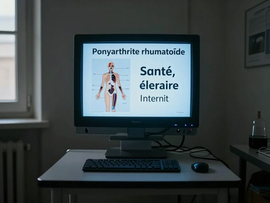 Contexte professionnel illustrant « Polyarthrite rhumatoïde »