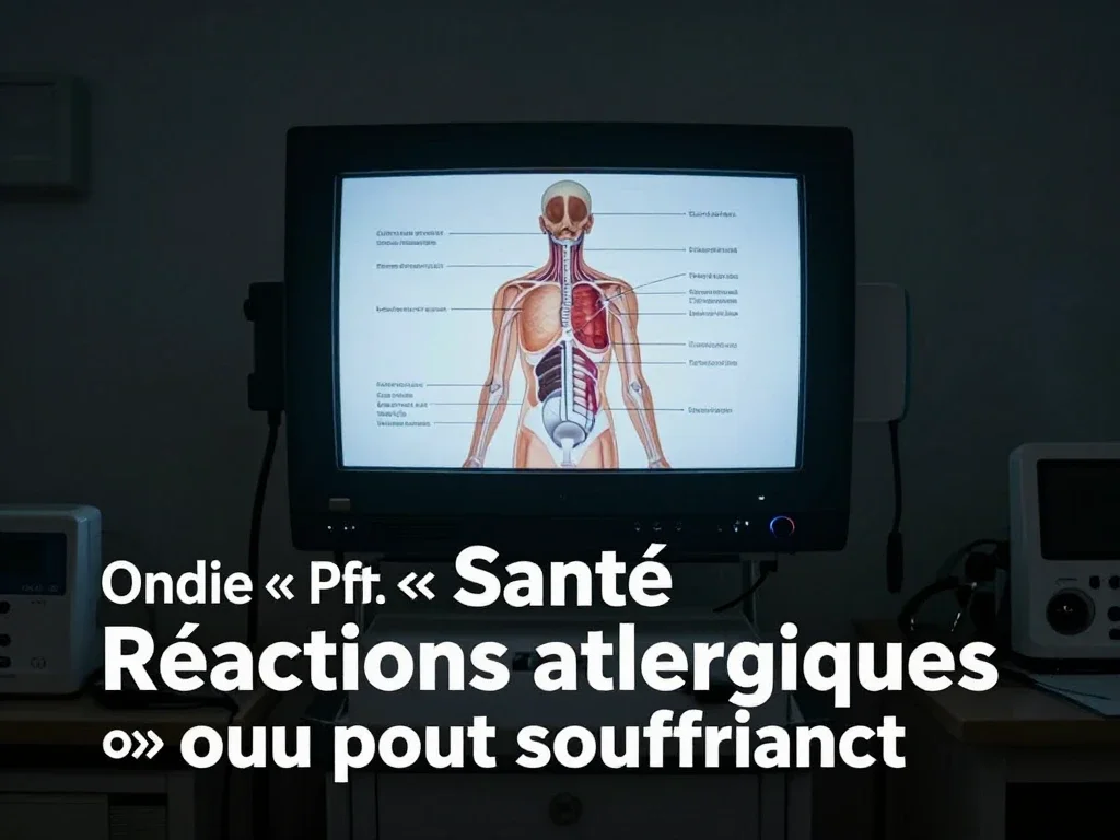 Contexte professionnel illustrant « Réactions allergiques »