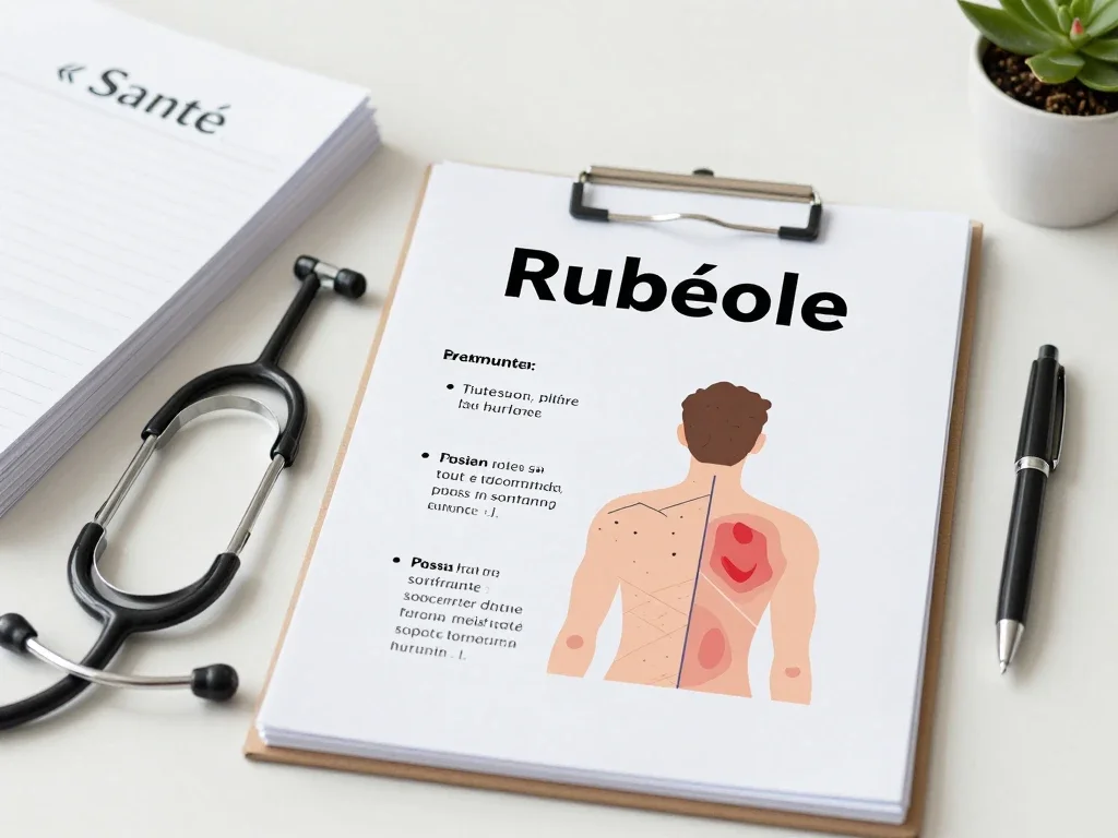 Contexte professionnel illustrant « Rubéole »