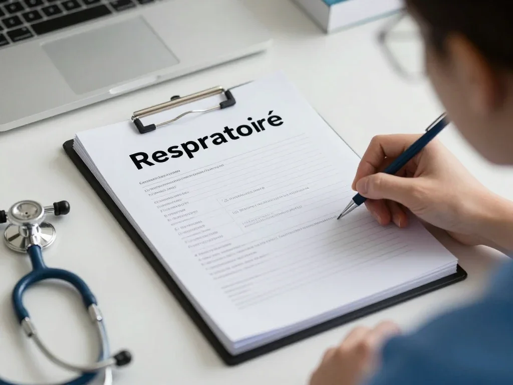Contexte professionnel illustrant « Respiratoire »
