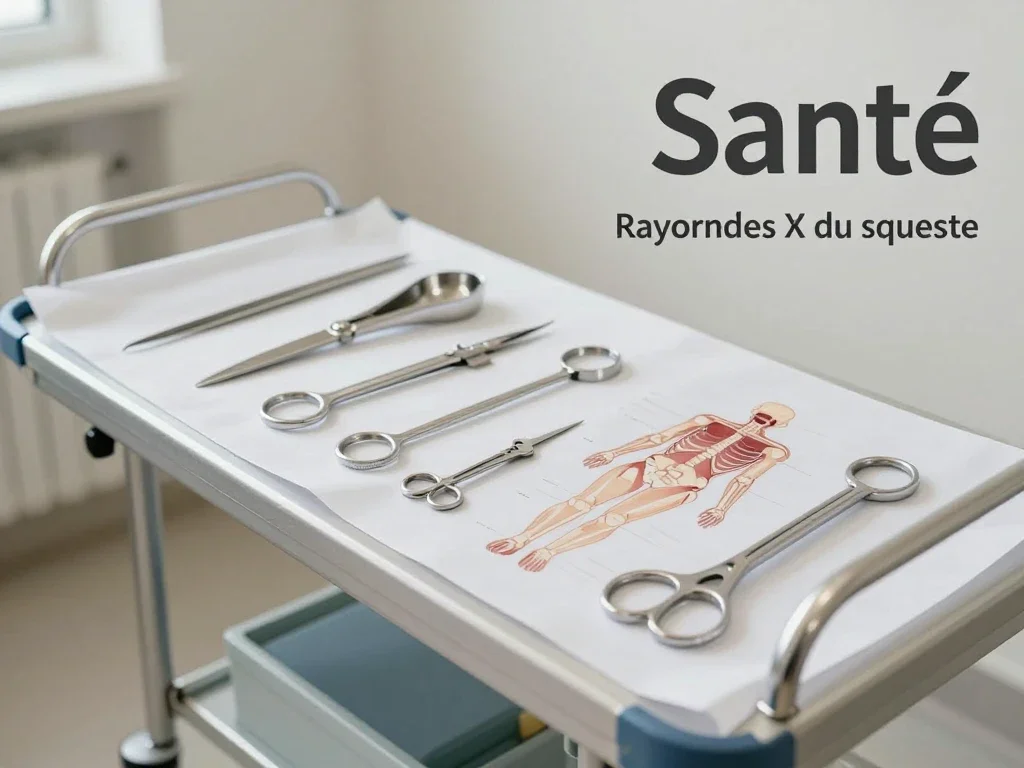 Contexte professionnel illustrant « Rayons X du squelette »