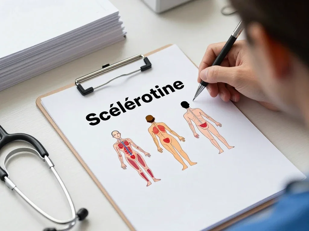 Contexte professionnel illustrant « Sclérotique »
