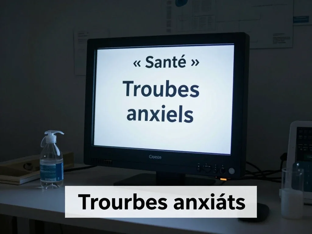 Contexte professionnel illustrant « Troubles anxieux »